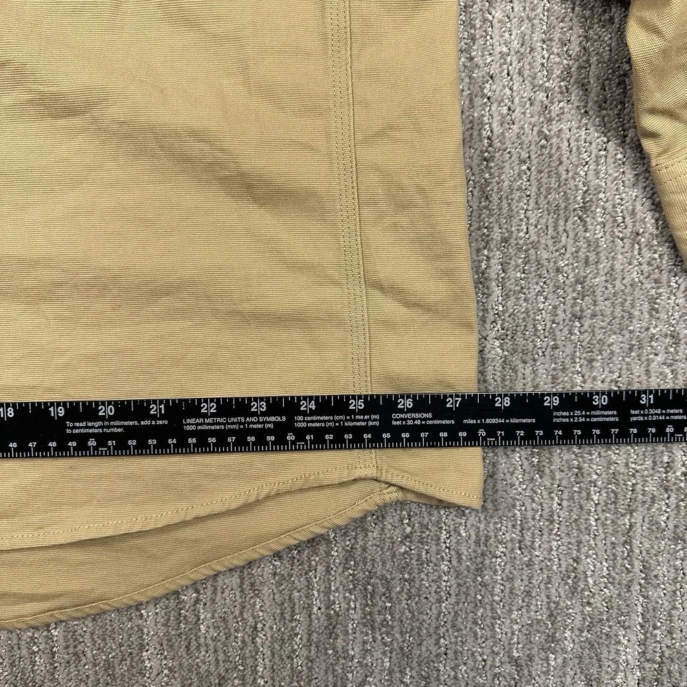 DeWalt Guaranteed‎ Tough Austin ProStretch Long Sleeve Shirt Size 2XL Brown Work